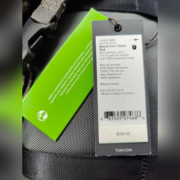 Tumi Bravo Recruit 3-in-1 Chest Pack - Picture 2 of 8